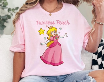 Princess Peach Shirt: Soft Vintage Super Mario Bros Tee 631159
