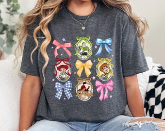 Disney Toy Story Coquette Bow Mirror Shirt, Toy Story Bow Shirts, Disneyland Shirt,Disney Bow Shirt,Family trip shirt,pixar toy story 633164