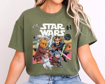Pooh and Friends Shirt: Star Wars Retro Disney Tee (Galaxy’s Edge) 633253