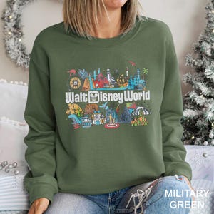 Sudadera retro de Walt Disney World, Sudadera vintage de Disney World, Sudadera con capucha de Mickey y sus amigos de Disney World, Sudadera retro de Disney, 633554 imagen 6