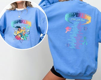 Retro 90s Goofy Movie Sweatshirt, Max Goofy Roxanne Powerline Sweatshirt, Disney World Tour Hoodie, Goofy Movie Crewneck,Disney Group 632701