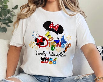 Disney Family Shirts 2026, Mickey and friends, Disney Vacation Shirt, Disneyworld Shirts, Disney  Trip Shirt, Disney couple shirt, 632625
