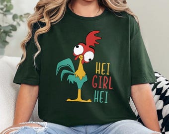 Disney Moana Shirt: Hei Hei Design - Soft Cotton Tee 632359