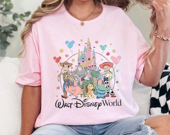Toy Story Disney Shirt - Castle and Mickey Balloons Design 632925