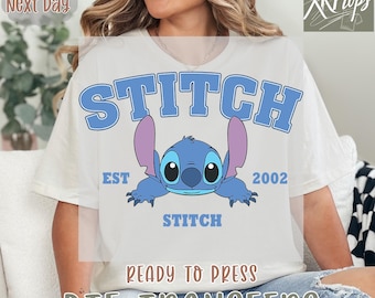 Disney Stitch Heat Transfer: Cute Est. 2002 Design