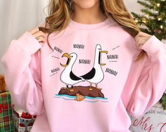 Matching Family Disney Seagull Sweatshirt: Finding Nemo Style (Funny Custom Crewneck) 634471