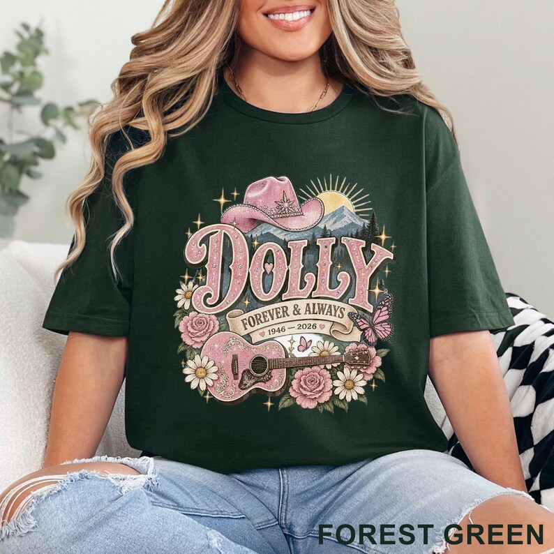 Dolly Parton Memorial Shirt, Dolly Parton Tee, Country Music Legend Shirt, In Memory of Dolly 1946-2026, Country Music Fan Gift, Tribute Tee image 3