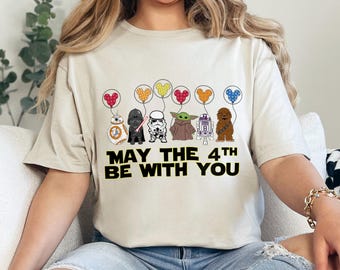 Star Wars Characters May The 4Th Be With You Shirt, Star Wars Day Shirt, Disney Star Wars Shirt, 631293