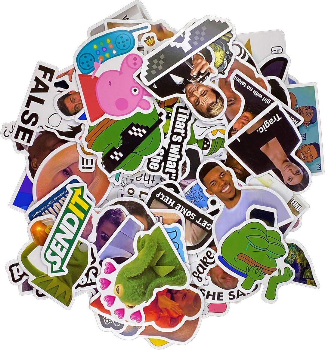 Funny Meme Vinyl Stickers Pack, Vine Stickers for Laptop, Iphone, Water ...