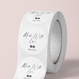 Round Label Sticker Template EDITABLE DOWNLOAD Printable DIY - Etsy