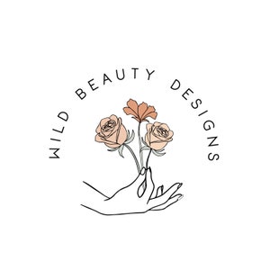 Logotipo minimalista prediseñado, diseño de logotipo de blog de texto, logotipo simple y marca de agua, diseño de logotipo empresarial de naturaleza, diseño de logotipo único de hoja de mano