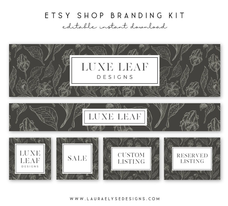 Etsy Branding Kit Template Etsy Shop Kit EDITABLE Etsy Shop | Etsy