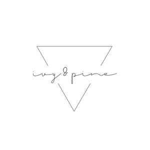 Elegant Premade Logo Design - Modern Minimalist Geometric Triangle Script - Feminine Branding for Artists, Photographers, Boutique Branding