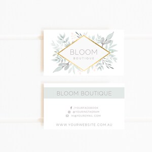 Floral vorgefertigte kundenspezifische Visitenkarten, Pastell-Visitenkarten, Fotografie-Branding kundenspezifische Visitenkarten