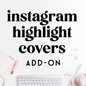5 x INSTAGRAM HIGHLIGHT ICONS add-on voor vooraf gemaakte of aangepaste logo-ontwerpen - ontwerp voor sociale media - Insta-sjablonen