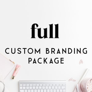Pacote COMPLETO de marca personalizada, pacote de design de logotipo personalizado, serviços profissionais de design de logotipo para pequenas empresas, design de logotipo moderno