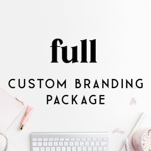 FULL Custom Branding Package, Custom Logo Design Package, Professional Logo Design Services for Small Businesses, Modern Logo Design image 1