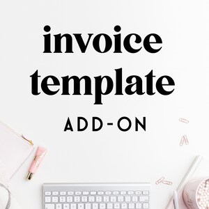 INVOICE design add-on voor kant-en-klare en aangepaste logo-ontwerpen