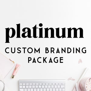 PLATINUM Custom Branding Package, Custom Logo Design Plus Branding Package, Modern Logo, Luxury Branding, Photographer Logo, Custom Logo image 1