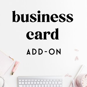 Complemento de design de CARTÃO DE VISITA para designs de logotipo pré-fabricados e personalizados