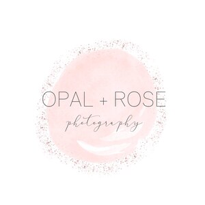 Création de logo aquarelle Image de marque photographique, création de logo préfabriqué, image de marque de conception de logo personnalisé, logo de beauté instantanée et carte de visite personnalisée