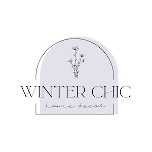 Logotipo minimalista prefabricado, diseño de logotipo de blog de texto, logotipo simple y marca de agua, diseño de logotipo de Pastel Purple Business, diseño de logotipo de hoja única