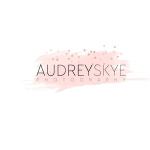 Design de logotipo em aquarela Fotografia de marca, Design de logotipo pré-fabricado, Design de logotipo personalizado de marca, Logotipo de beleza instantânea e Cartão de visita personalizado
