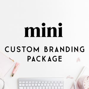 MINI pacote de marca personalizada, design de logotipo personalizado para empresas, design de logotipo profissional, design de logotipo mínimo, pacote de marca de logotipo moderno
