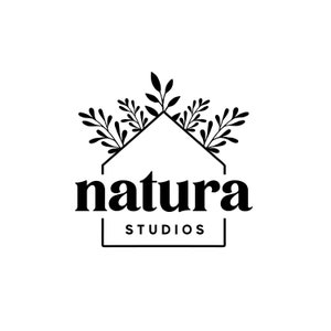 Design de logotipo de folha, marca fotográfica Design de logotipo comercial, logotipo e marca d'água pré-fabricados, kit exclusivo de marca Floral Beauty, logotipo de decoração de casa