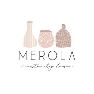 Logo minimaliste préfabriqué, création de logo de blog avec texte, logo et filigrane simples, création de logo d'entreprise de calligraphie, création de logo créatif en argile
