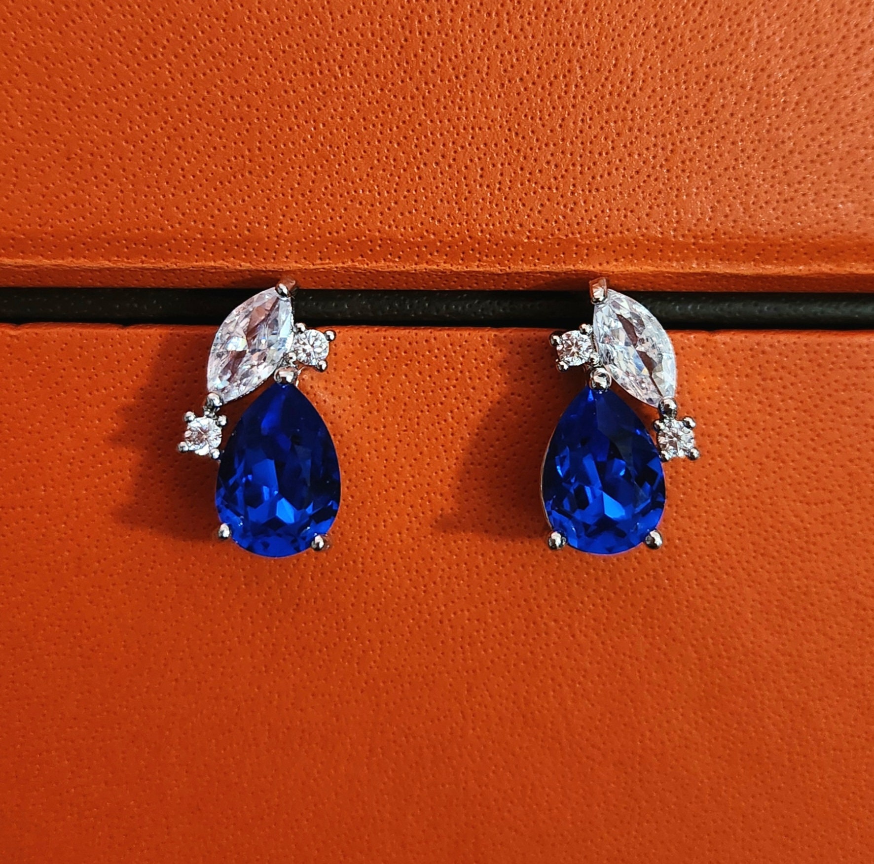 Orecchini A Goccia Per Sposa E Damigella Con Cristallo Zirconia Cubica - Eleganza Per Matrimonio