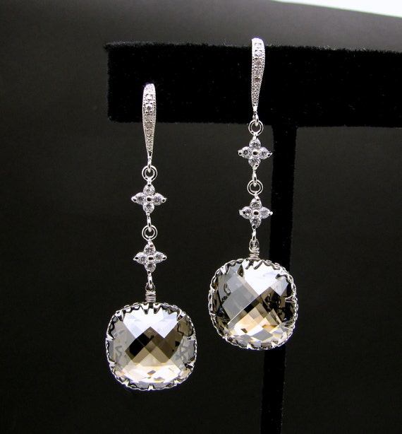 Items similar to bridal bridesmaid prom wedding Swarovski crystal satin ...