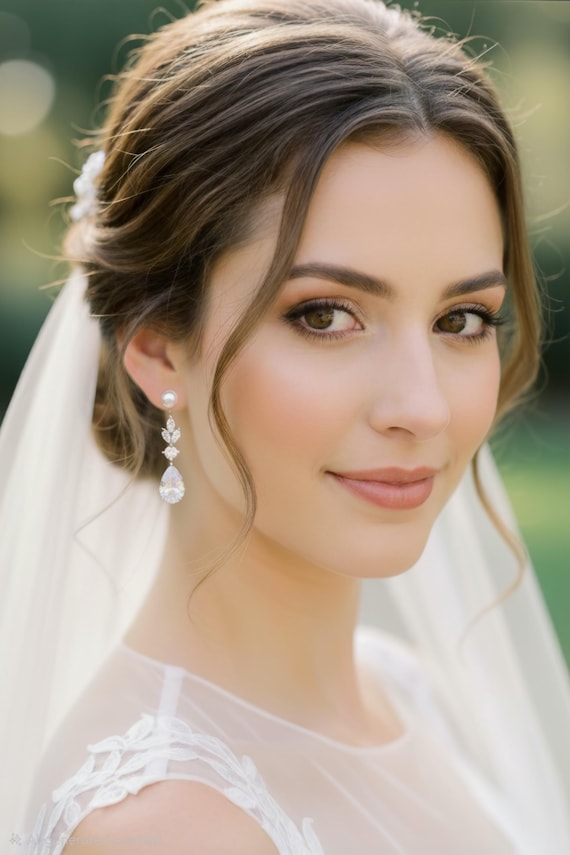 white christmas dresses Dangling Cream Earrings Stylish Statement Jewelry – I am a Fashion Junky
