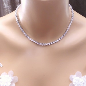 Cubic zirconia shop collar necklace