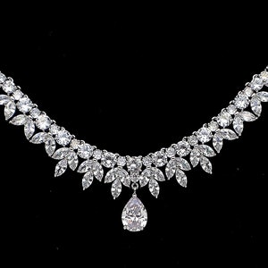 Bridal Necklace Wedding Jewelry Prom Pageant Party Clear White - Etsy