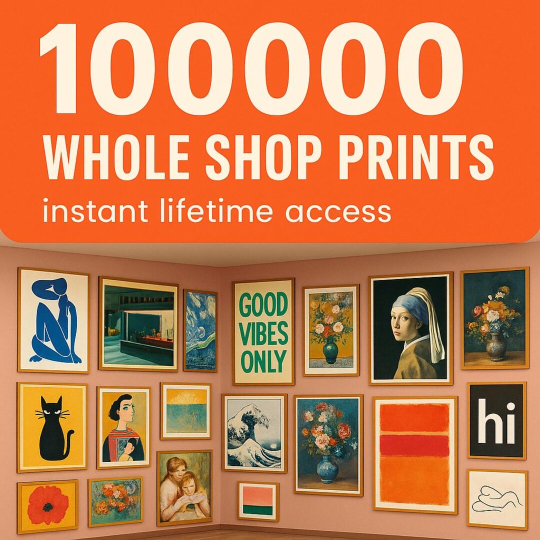 150 kitchen art prints: mega bundle, trendy gallery... 100,000+ Mega Bundle Wall Art Prints: Eclectic Gallery Set (digital ...