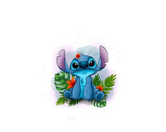 Naklejki Cute Stitch Character Kiss-Cut, Dekoracja laptopa, Naklejki na butelkę z wodą, Dekoracja pokoju dziecięcego, Zabawne upominki na przyjęcie, Prezent dla fanów Disneya