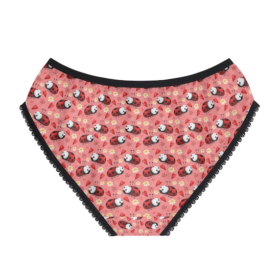 Niedliche Marienkfer Damen Slips, Bambus Print Dessous, geblmte  Unterwsche, Geschenk fr sie, Alltagskomfort tragen - Etsy sterreich