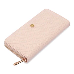 Cartera de piel rosa para mujer: elegante, minimalista, tarjetero, bolsillo para dinero, regalo, cartera de piel auténtica