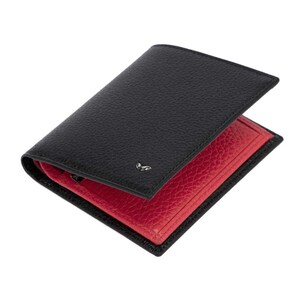 Cartera de cuero negro hecha a mano para hombre: elegante, minimalista, tarjetero, bolsillo para efectivo, regalo, billetera de cuero genuino