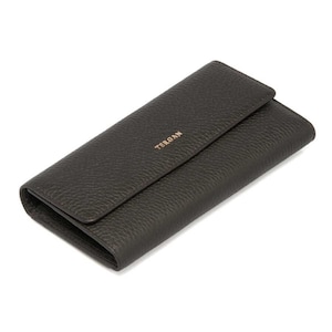 Cartera de mujer de cuero marrón hecha a mano: elegante, minimalista, tarjetero, bolsillo para efectivo, regalo, billetera de cuero genuino