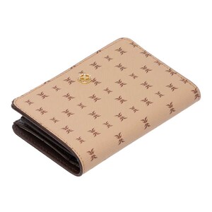 Cartera de piel marrón para mujer: elegante, minimalista, tarjetero, bolsillo para dinero en efectivo, billetera de piel auténtica