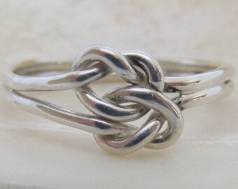 bague noeud d'amour 1.2 mm, cadeau, mariage bague noeud, bague de pureté, de promesse, de mariage, cadeau, anneau, fiancaille, amour infini