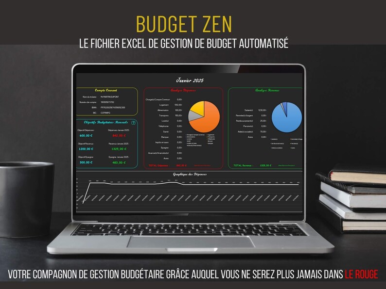 Excel-instrumentpanel | Automatiserad budgethantering med VBA-makron | Utgifts- och inkomstspårning bild 1