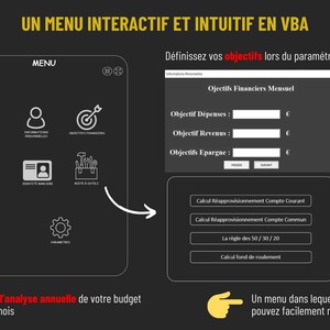 Excel-instrumentpanel | Automatiserad budgethantering med VBA-makron | Utgifts- och inkomstspårning bild 2