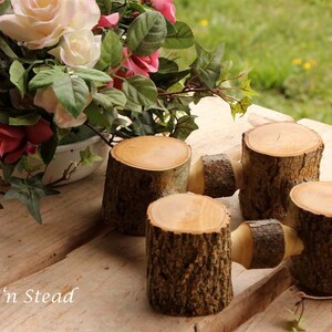 Rustic Wedding Cake Stand Table Decoration Ash Wood Stand Cupcake Tray Party Favors image 4