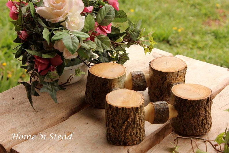 Rustic Wedding Cake Stand Table Decoration Ash Wood Stand Cupcake Tray Party Favors image 4