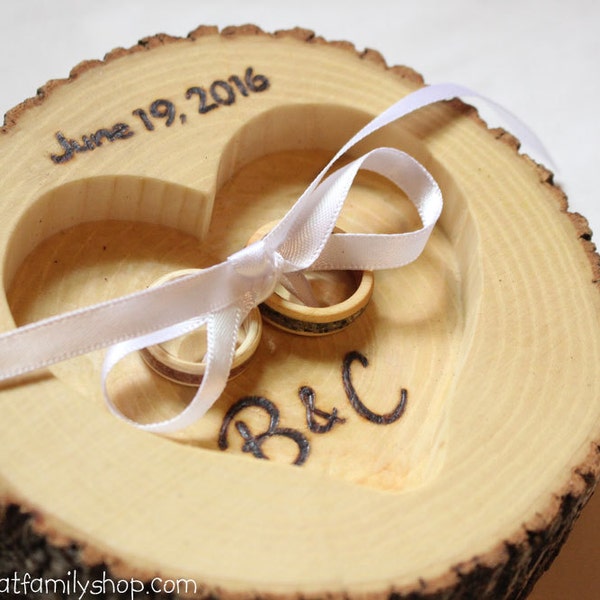 Log Ring Holder Etsy