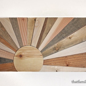 Palettenwand-Kunstanzeige, zurückgeforderte Sonnenuntergangs-Wandbehang-Plakette, handgemachtes Barnwood-Kunst-Dekor, minimalistisches Sonnenuntergangs-Holzwandbild