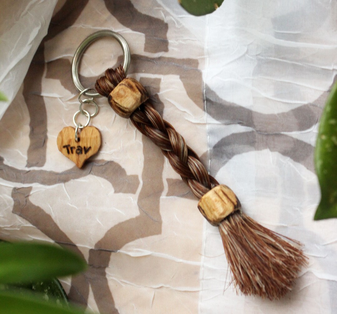 Personalized Horsehair Keychain Custom Made With Your Etsy